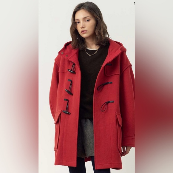 And You Duffle Coat in Red, size 0, NWT - Picture 2 of 10